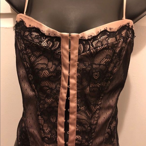 Corset satin and black lace - Picture 5 of 5